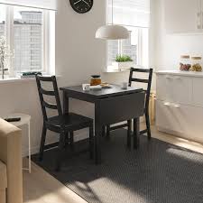 nordviken drop leaf table, black ikea