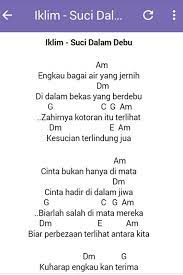 Tapi berbeza dengan lagu kekasih awal dan akhir. Iklim Suci Dalam Debu Chord Gitar