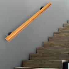 Wood Handrails for Indoor Stairs,Safety Non-Slip Stair Railing,Modern Stair  Railing Indoor Handrail Wall Mount Handrail for Bars Lofts Kindergarten  Guardrail Corridor (3FT) - Walmart.com