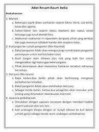 Kesimpulannya , dalam setiap kaum mahupun tradisi mempunyai adat kematian yang tersendiri. Adat Resam Kaum India