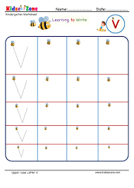 Kindergarten Letter V Writing Worksheet In 2020 Writing Worksheets Letter Writing Kindergarten Letter Writing Worksheets
