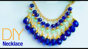 Learn the basic skills to make your own jewellery to wear, sell or gift! How To Make Necklace At Home Diy Statement Necklace Jewelry Making Beads Art Youtube