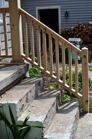 Image Result For How To Attach Wood Railing To Brick Steps Railings Outdoor Outdoor Stair Railing Outdoor Stairs