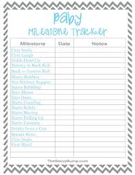 Free Printable Baby Milestone Tracker The Savvy Bump