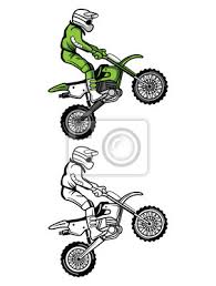Dessin freestyle coloriages gratuits a imprime de motocross. Personnage De Dessin Anime Livre De Coloriage Moto Cross Peintures Murales Tableaux Coloration Cascade Moteur Myloview Fr
