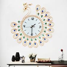 It is a peacock design used for. Large 3d Gold Diamond Peacock Wall Clock Metal Watch For Home Living Room Decoration Diy Clocks Crafts Ornaments Gift Sale Banggood Com