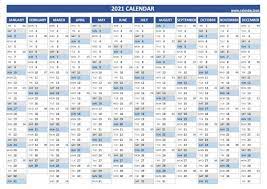 With the exception of leap years starting on thursday, dates with fixed week numbers occur in all months of the year (for 1 day of each iso week w01 to w52). 2021 Calendar With Week Numbers Calendar Best