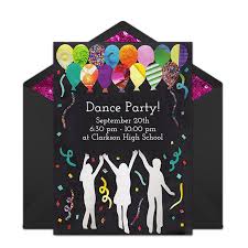 Birthday Party Invitation Card With Photo Free Dance Party Invitations Dance Party Invitations Dance Birthday Party Invitations Dance Party Birthday