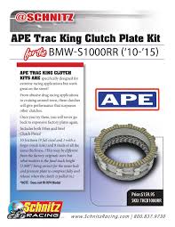 If You Re A Bmw S1000rr Owner Then You Know How Expensive The Oem Clutch Packs Can Be So Ape Raceparts Has The Perfect Bmw S1000rr Drag Racing Clutch Plate