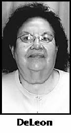 MANUELA DeLEON Obituary (2010)