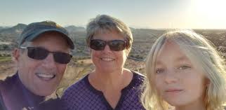 On a beautiful Sabbath afternoon desert hike with our granddaughter.