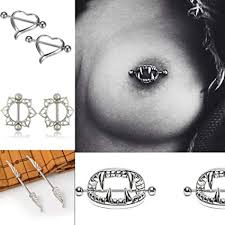 Amazon Com Anillo De Pezon De Acero Quirurgico Con Forma De Corazon Para Piercing Corporal 1 Par De Pezones Ropa Zapatos Y Joyeria