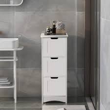 14,2 cm x 58 cm x 50 cm (bxhxt) materialien: Gotui Badkommode Badezimmerschrank Schmaler Badschrank Beistellschrank Kommode Mit 3 Schubladen Freistehend Weiss Online Kaufen Otto