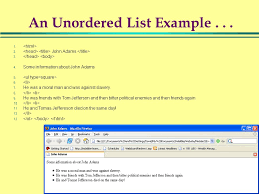1 Web Site Design Development Lists and Links In HTML. - ppt download
