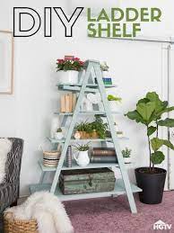 Step By Step Shelving Diy Ladder Shelf Diy Ladder Ladder Shelf Diy Diy Ladder Shelf