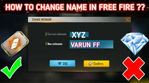 Cool free fire name symbol. How To Change Name In Free Fire 2021 Name Change In Free Fire Freefire Rename Card Youtube