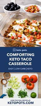 Simply assemble everything a day or two before, so you just need to bake it before serving. Low Carb Ground Turkey Casserole Using Salsa Spaghetti Squash Taco Bake Eating Bird Food Recipe In 2021 Spaghetti Squash Health Dinner Recipes Taco Bake