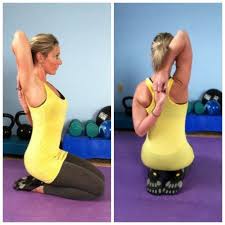 6 Stretches To Prevent Rounded Shoulders Primally Inspired Scoliosis Exercises Exercise Cow Face Pose