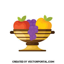 Bowl With Fruits Vector Image Fruit Vector Vector Images Vector Free