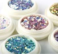 Fashion 8 colors cosmetic grade chunky nail glitter powder ...