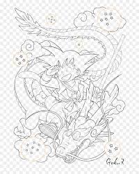Maybe you would like to learn more about one of these? Shenron Goku Line Art Drawing Dragon Ball Dragon Ball Z Lineart Hd Png Download Vhv