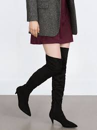 Shop The Best Over The Knee Boots Under 250 Kitten Heel Boots Over The Knee Boots Zara Boots