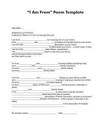 Target I Am From Poem Pdf Poem Template I Am Poem I Am Poem Template
