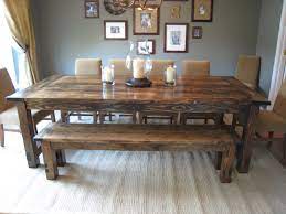 Love This Table Hope He Hubby Will Be Adventurous And Make Me One Farmhouse Dining Room Table Farmhouse Dining Room Farmhouse Dining