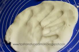 Better Than Salt Dough Homemade Clay For Ornaments Or Handprints Tips From A Typical Mom Recipe Homemade Clay Salt Dough Baking Clay