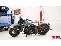Blue 1945 Harley Davidson Model U And Side Car For Sale Located In Fort Lauderdale Florida 42 0 In 2021 Harley Davidson Model Harley Davidson Harley Davidson Motor