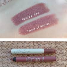 Essence Velvet Stick Matt Lip Colour 02 Peony Star Marusionna Instagram Lipstick Dupe Colourpop Tootsi Vs Essence Peony Star Makeup Dupes Makeup Lip Colors