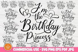 Download Birthday Princess Svg Girl Shirt Svg Family Svg Cut Files 542858 Cut Files Design Bundles
