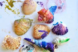 900 x 900 jpeg 148 кб. Shell Painting With Water Colors K4 Craft