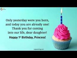 I feel safe and happy with you. 1st Birthday Wishes For Baby Girl Youtube