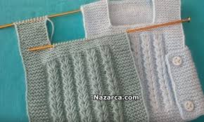 Yeni Dogan Bebeklere Yandan Dugmeli Kolay Suveter Nazarca Com Baby Knitting Patterns Bebek Bebek Yelek
