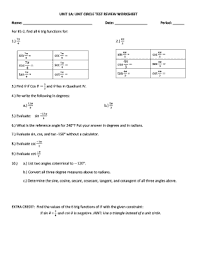 21 Printable Unit Circle Chart Sin Cos Tan Forms And