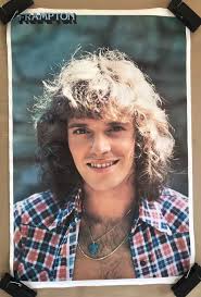 Vintage Original 1970s Peter Frampton Poster 1977 Head Shot Rock Music  Pinup