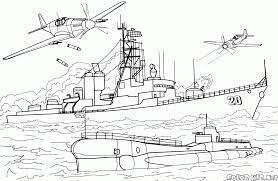 These alphabet coloring sheets will help little ones identify uppercase and lowercase versions of each letter. Drawings Warship Transportation Printable Coloring Pages