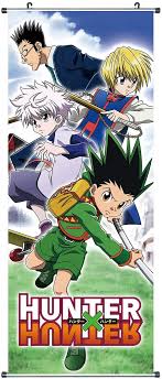 To become a hunter, he must pass the hunter examination, where he meets and befriends three other applicants: Coolchange Grosses Hunter X Hunter Rollbild Kakemono Aus Stoff Poster 100x40cm Motiv Gon Kurapika Killua Amazon De Kuche Haushalt