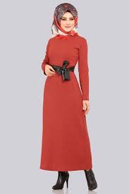 Modaselvim 49 Tl Deri Detay Triko Elbise Akt3100 Kiremit Dresses High Neck Dress Fashion