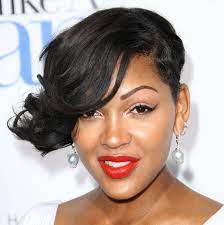 Meagan Good In Premiere Of Screen Gems Think Like A Man Arrivals Womens Hairstyles Short Hair Styles Hair Styles