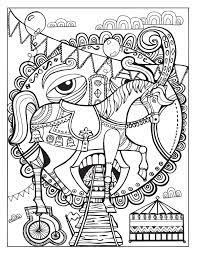 Choose your favorite coloring page and color it in bright colors. A Day At The Circus Coloring Page On Behance Cute Coloring Pages Horse Coloring Pages Coloring Pages
