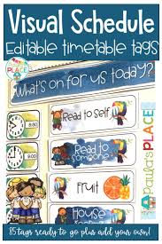 A Visual Schedule Showing Your Timetable Is Vital For Young Learners Our Students Love To Know What Their Day Visual Schedule February Teaching Schedule Cards