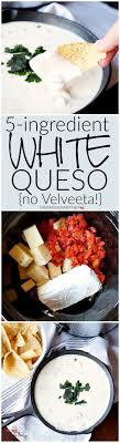 5 Ingredient White Queso Recipe Recipes Appetizer Recipes Food