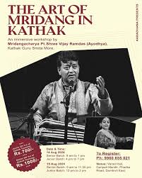 Aaradhana Presents, Workshop: The art of Mridang in Kathak ✨ For more  details DM us or contact 9960655021