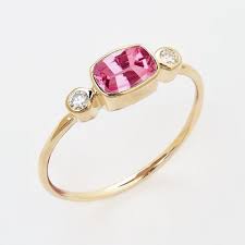 Mahenge Spinel Ring Pink Gemstone Ring Pink Gem Ring Spinel Etsy Pink Gemstones Ring Pink Gemstones Pink Gem Ring