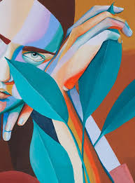 Portraits Handmade Illustrations On Behance Abstract Portrait Painting Amazing Art Painting Nature Art Painting