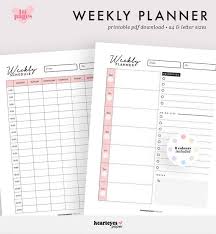 Check spelling or type a new query. Weekly Planner Weekly Schedule Printable Planner Weekly Etsy