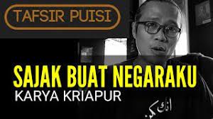 Hal itu yang jelas terlihat di novel perdana joko pinurbo alias jokpin yang berjudul srimenanti. Memahami Puisi Sajak Buat Negaraku Kriapur Youtube