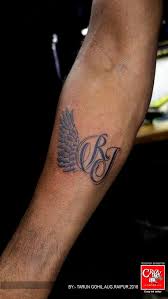 Vintage floral drawn emblem for book design, brand name, . Searching Alphabets Crazy Ink Tattoo Body Piercing In Raipur